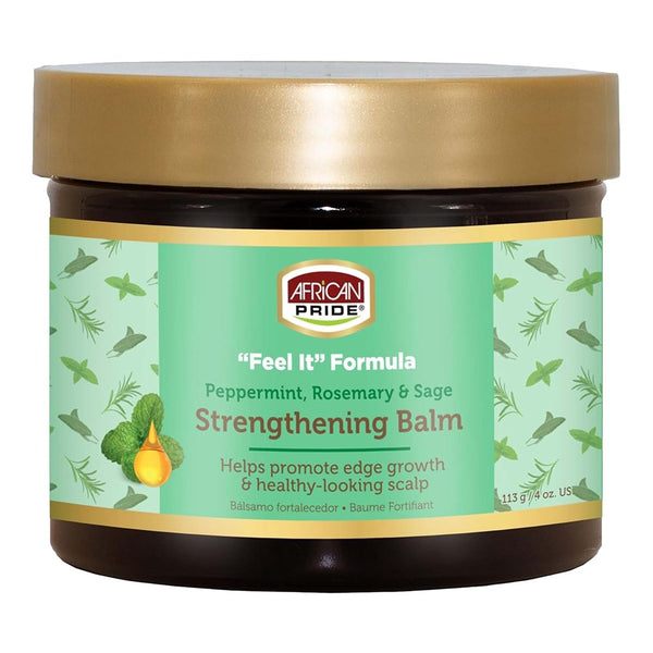AFRICAN PRIDE Peppermint, Rosemary & Sage Strengthening Balm (4oz)