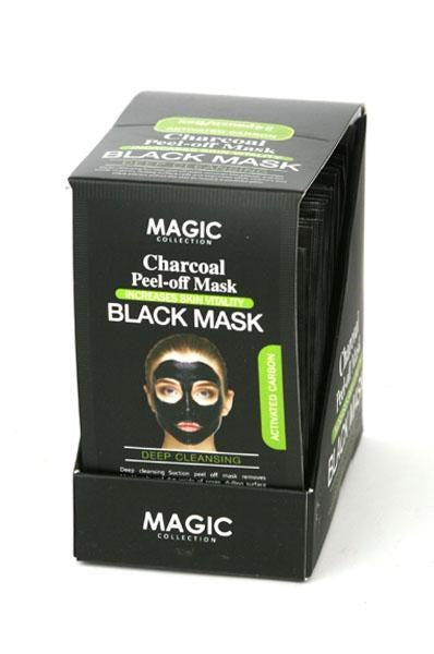 MAGIC COLLECTION Charcoal Peel Off Black Mask Pouch [24pc/ds]