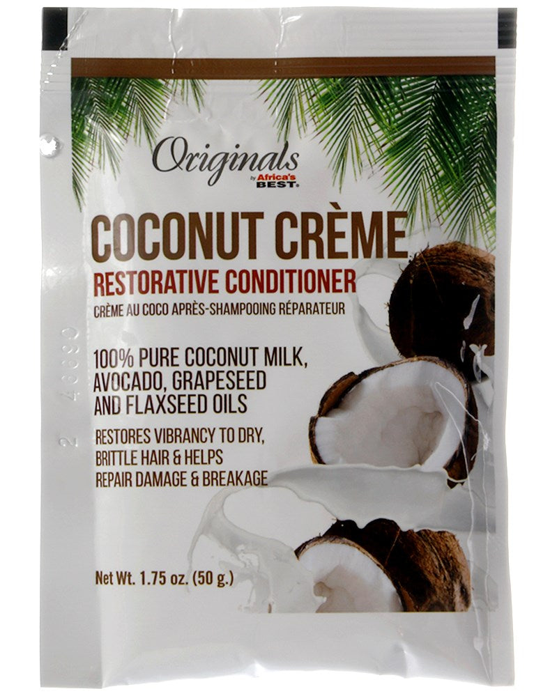 AFRICA'S BEST Coconut Creme Restorative Conditioner Packet (1.75oz) Discontinued