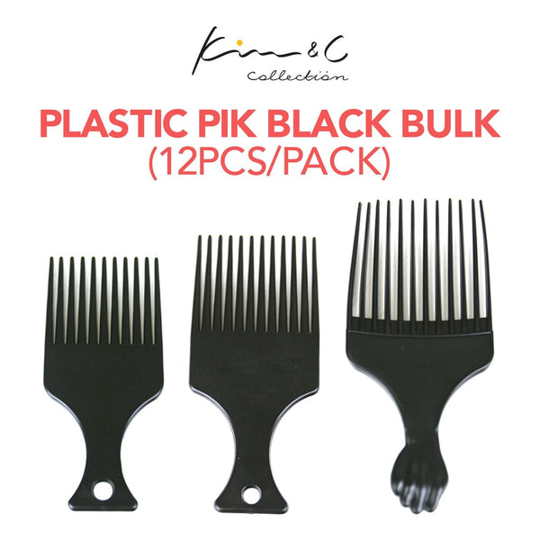 KIM & C Plastic Pik Black Bulk (12pcs/pack)