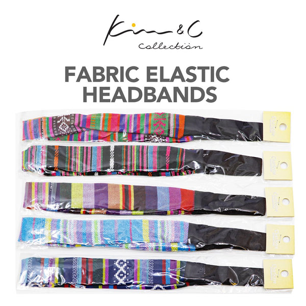 KIM & C Fabric Elastic Headbands -Discontinued