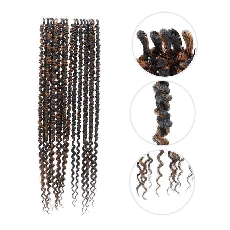 CLIMAX PRE-LOOPED CROCHET BRAID-Double Twist Coily 18"