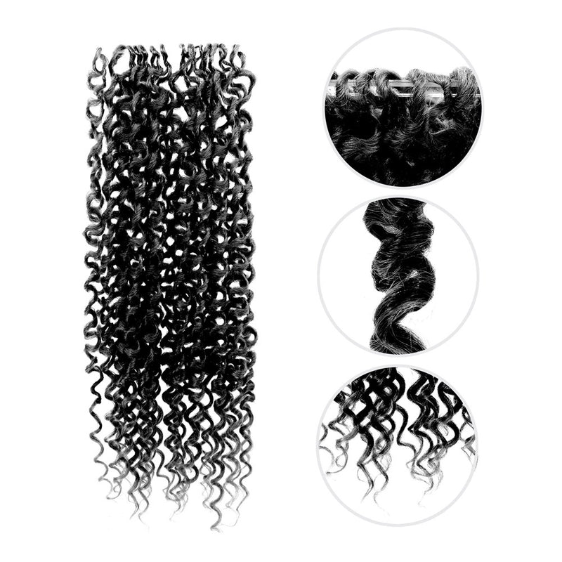 CLIMAX PRE-LOOPED CROCHET BRAID-Deep Coily and Wavy 18"