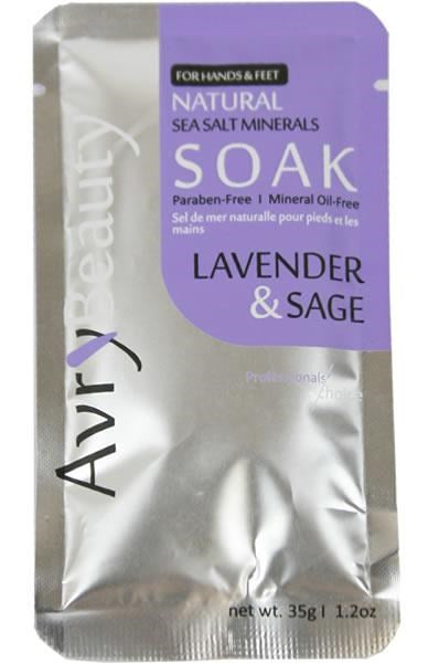 AVRY BEAUTY Hand & Foot Sea Salt Soak [Lavender & Sage] [pc]