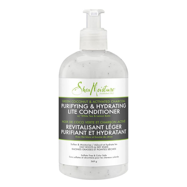 SHEA MOISTURE Green Coconut & Charcoal Conditioner (384ml) (Discontinued)