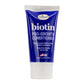 Biotin pro-growth conditioner tube with blue label on a white background