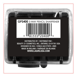 L.A. GIRL 3-Way Pencil Sharpener (GPS400)