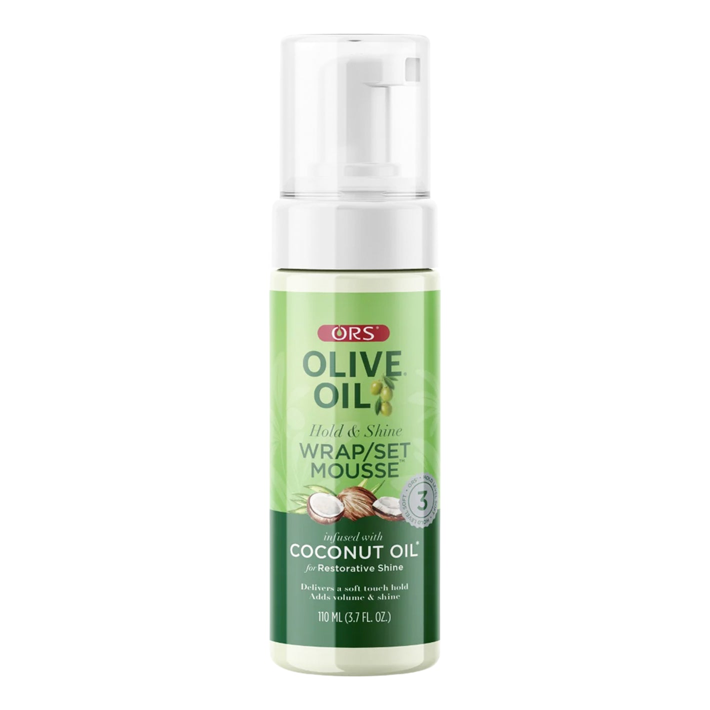 ORS Olive Oil Hold & Shine Wrap Set Mousse - 3.7oz