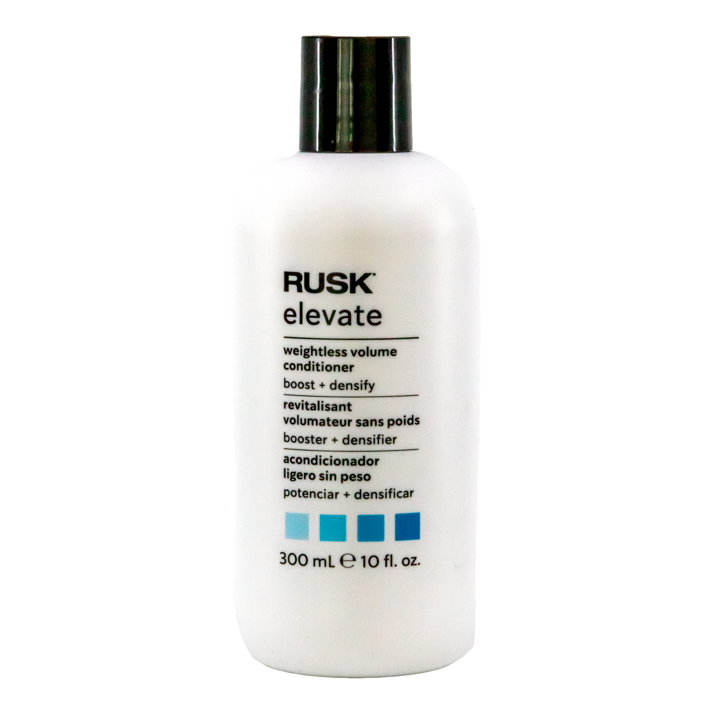 Rusk elevate conditioner bottle on a white background