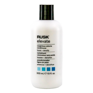 Rusk elevate conditioner bottle on a white background