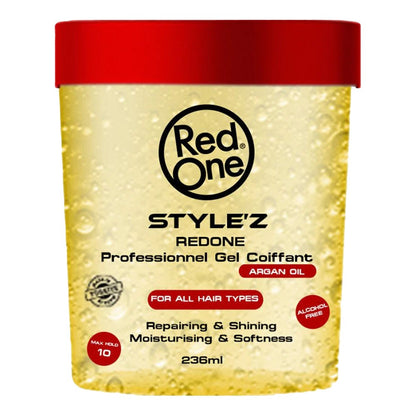 RED ONE Style'Z Professional Hair Gel [Argan Oil] (7.98oz)
