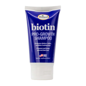 Tube of Difeel Biotin Pro-Growth Shampoo on a white background