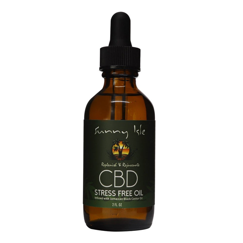 SUNNY ISLE Jamaican Black Castor CBD Stress Free Oil (2oz)