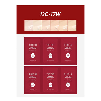 TIRTIR Mask Fit Red Cushion 6 Shade Trial Kit (1g/6pc)