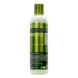 Green bottle with label on a white background