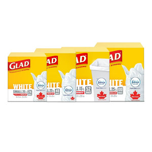 GLAD White Garbage Bag [Small 25L]