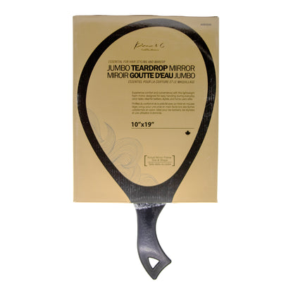 KIM & C Jumbo Teardrop Mirror (10" x 19")