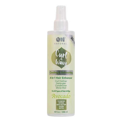 ON NATURAL Curl & Wavy Avocado 4-In-1 Enhancer Conditioner & Detangler