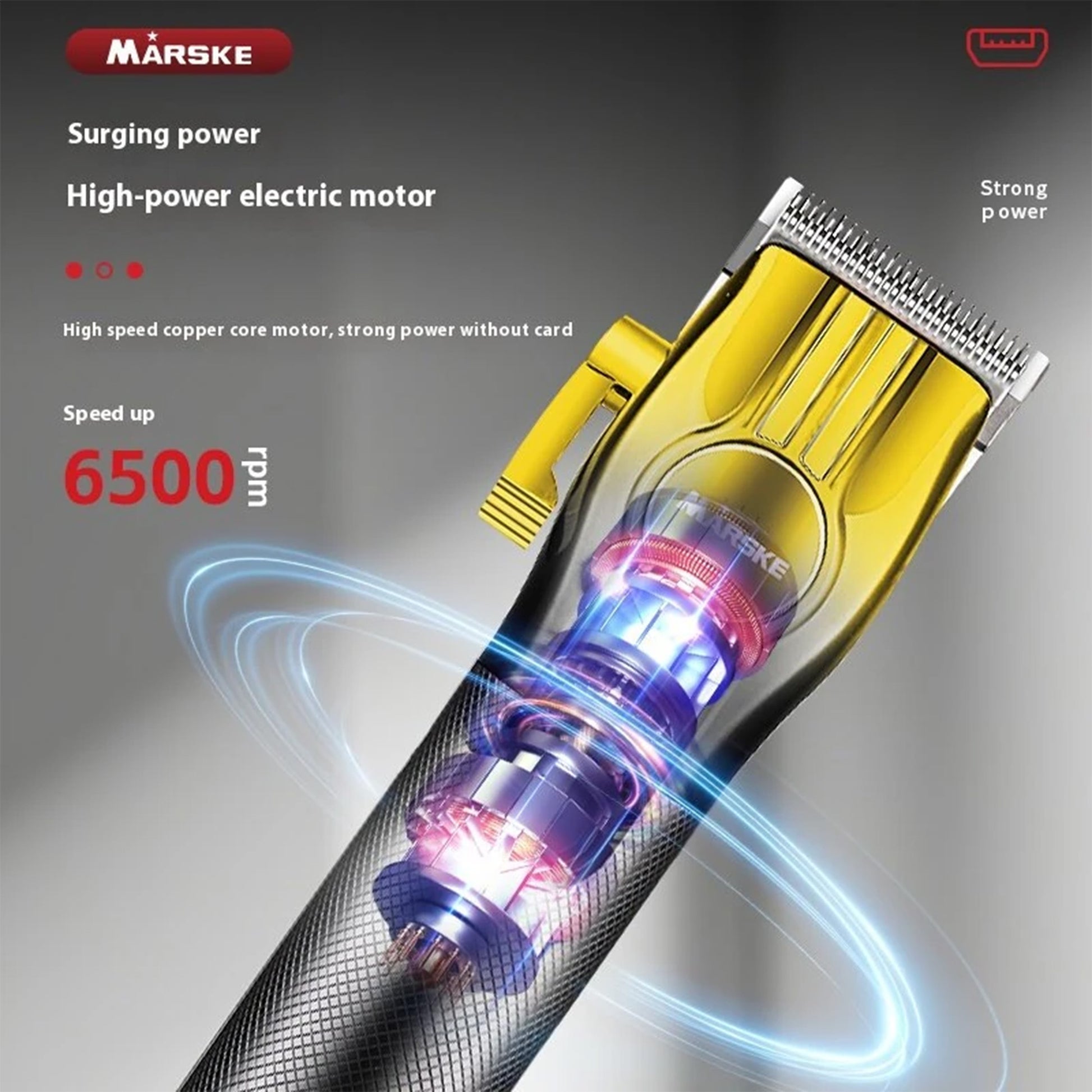 visualization of the motor of the marske trimmer