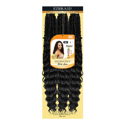 EZBRAID Ezcrochet 3X Boho Locs Braid (18inch)