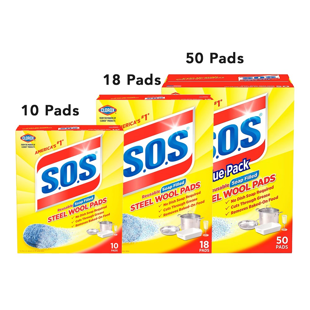 CLOROX S.O.S Steel Wool Pads