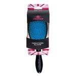 Denman Tangle Tamer All-Star hairbrush in packaging with Union Jack design on a white background