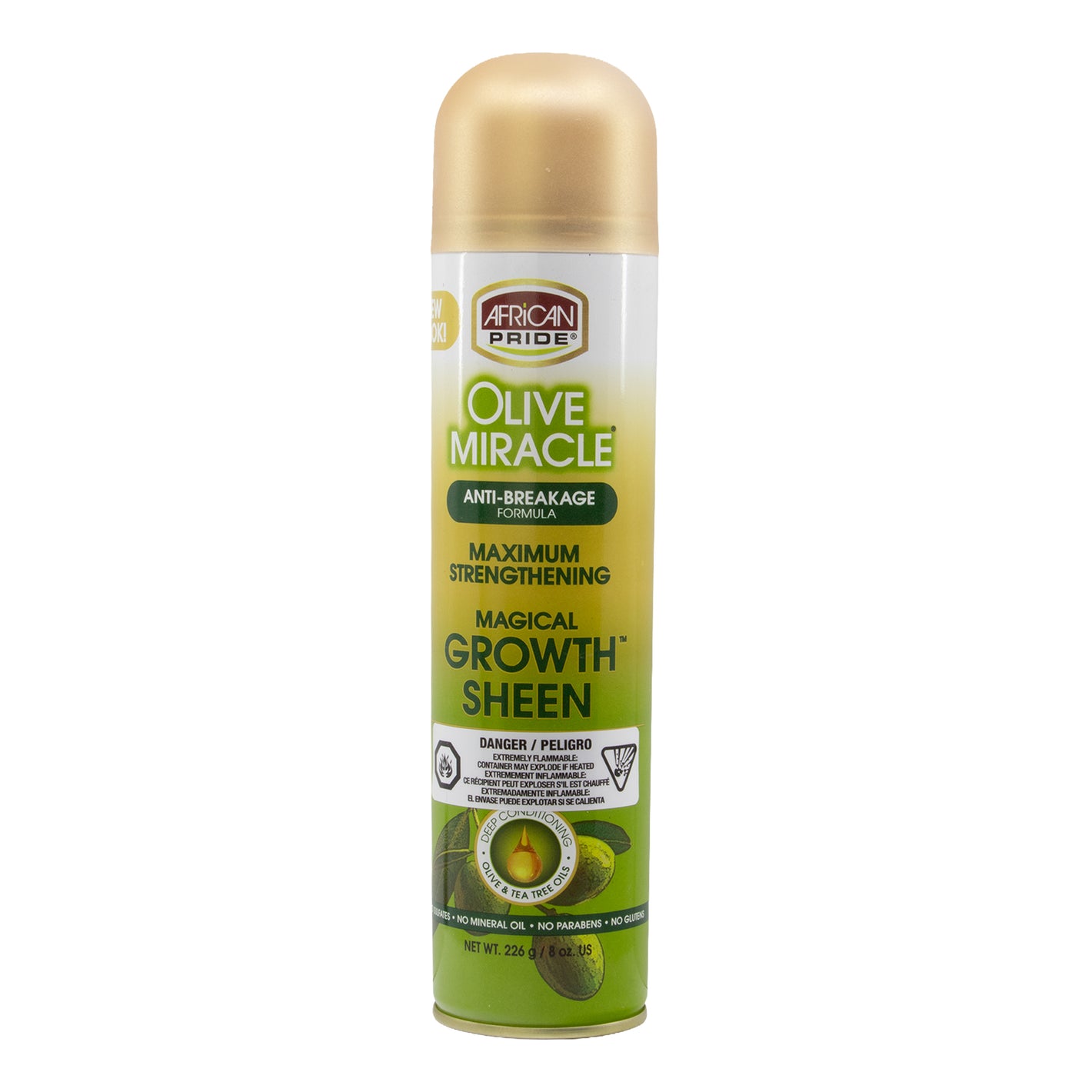 AFRICAN PRIDE Olive Miracle Growth Sheen (8oz)