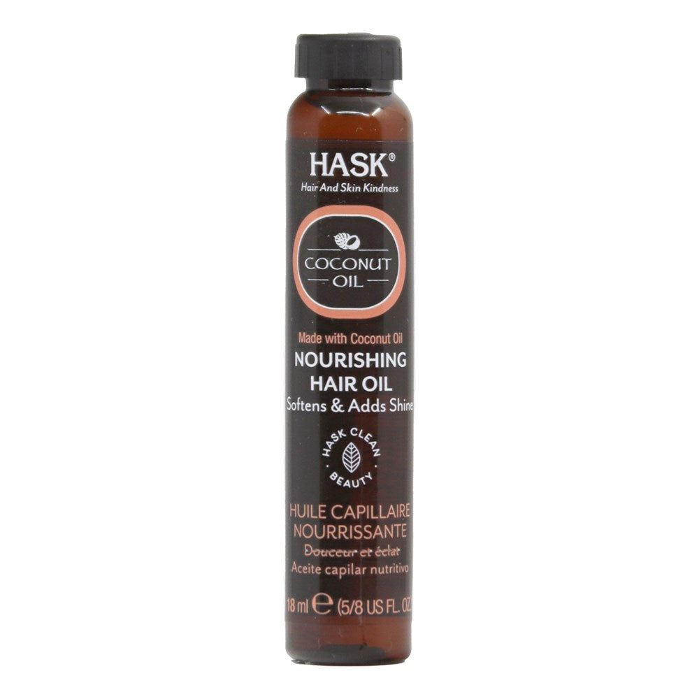 HASK Monoi Coconut Oil Nourishing Shine Hair Oil Vial (18ml)