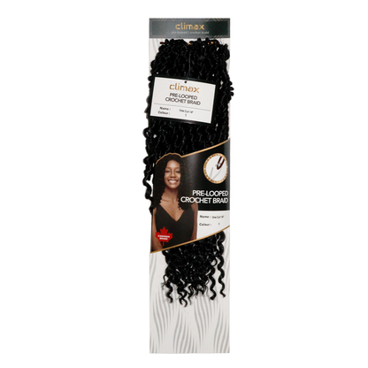 CLIMAX PRE-LOOPED CROCHET BRAID-Vine Curl 18 Inch