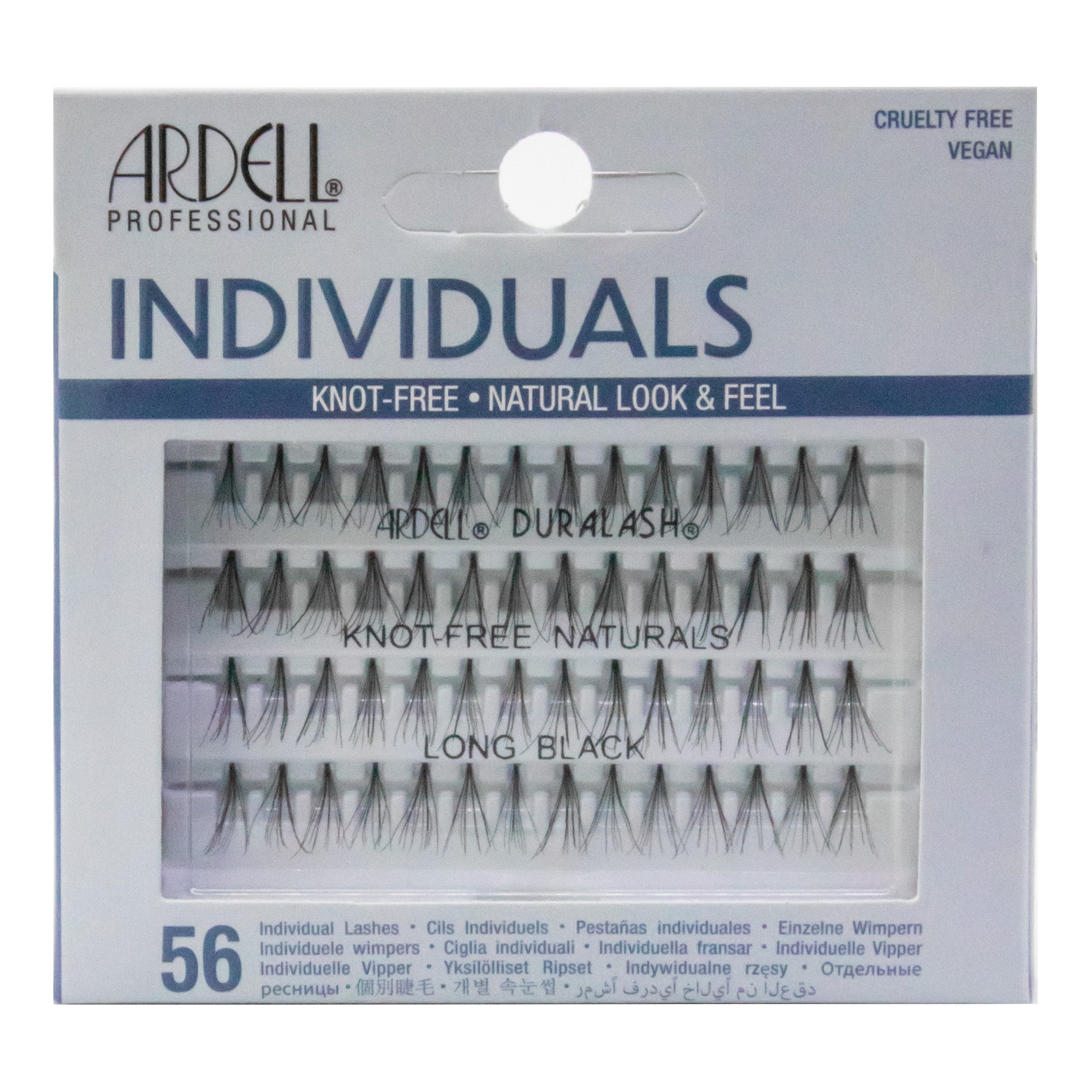 Ardell Individual Lashes packaging with lashes displayed on a white background