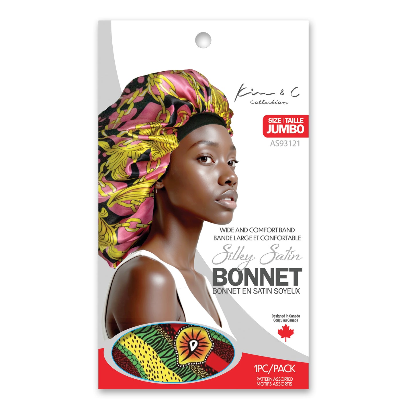 KIM & C Silky Satin Bonnet [X-Large]