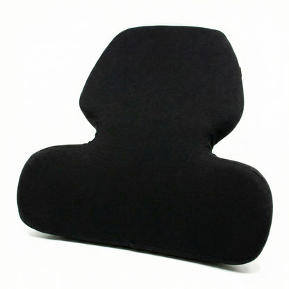 Black back pillow on a white background