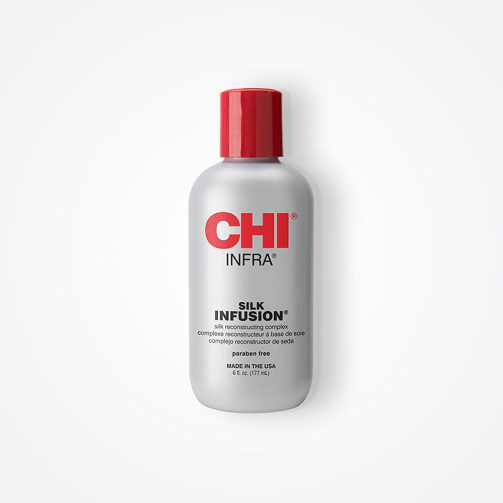 CHI Infra Silk Infusion bottle on a white background