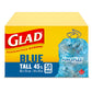GLAD Blue Recycling Bag w/Drawstring [Tall 45L, 60X70 cm]