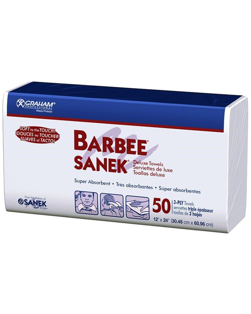 GRAHAM BEAUTY   Barbee 3-Ply Deluxe Towel (12" x 24") [50towels/pk]