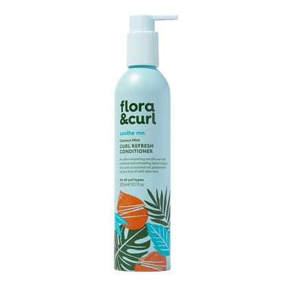 FLORA & CURL Coconut Mint Curl Refresh Conditioner (10.1oz)