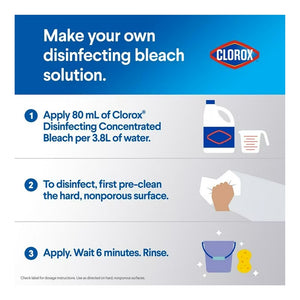 CLOROX Disinfecting Concentrated Bleach (1.27L)
