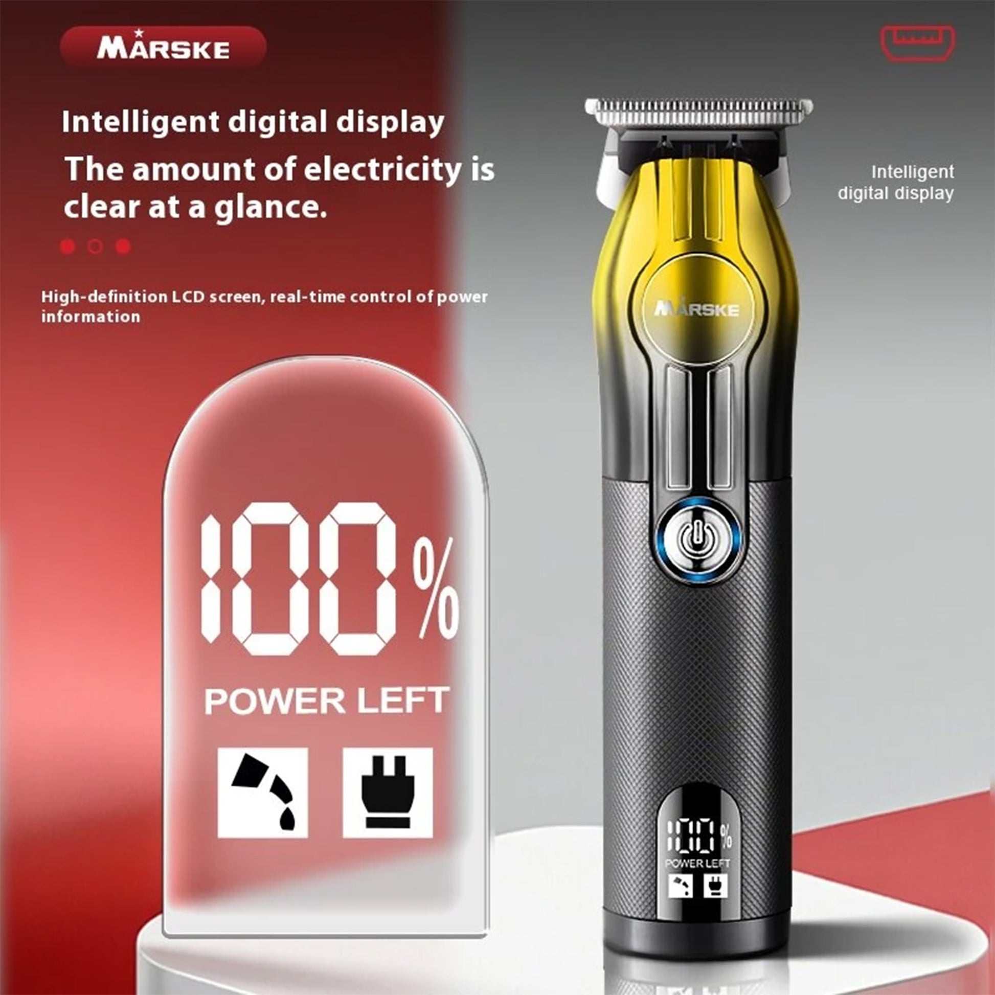 Márske hair trimmer and battery life information