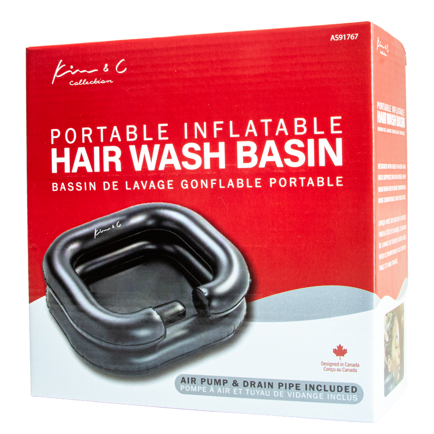 Kim & C  Portable and Inflatable Hair Wash Basin
