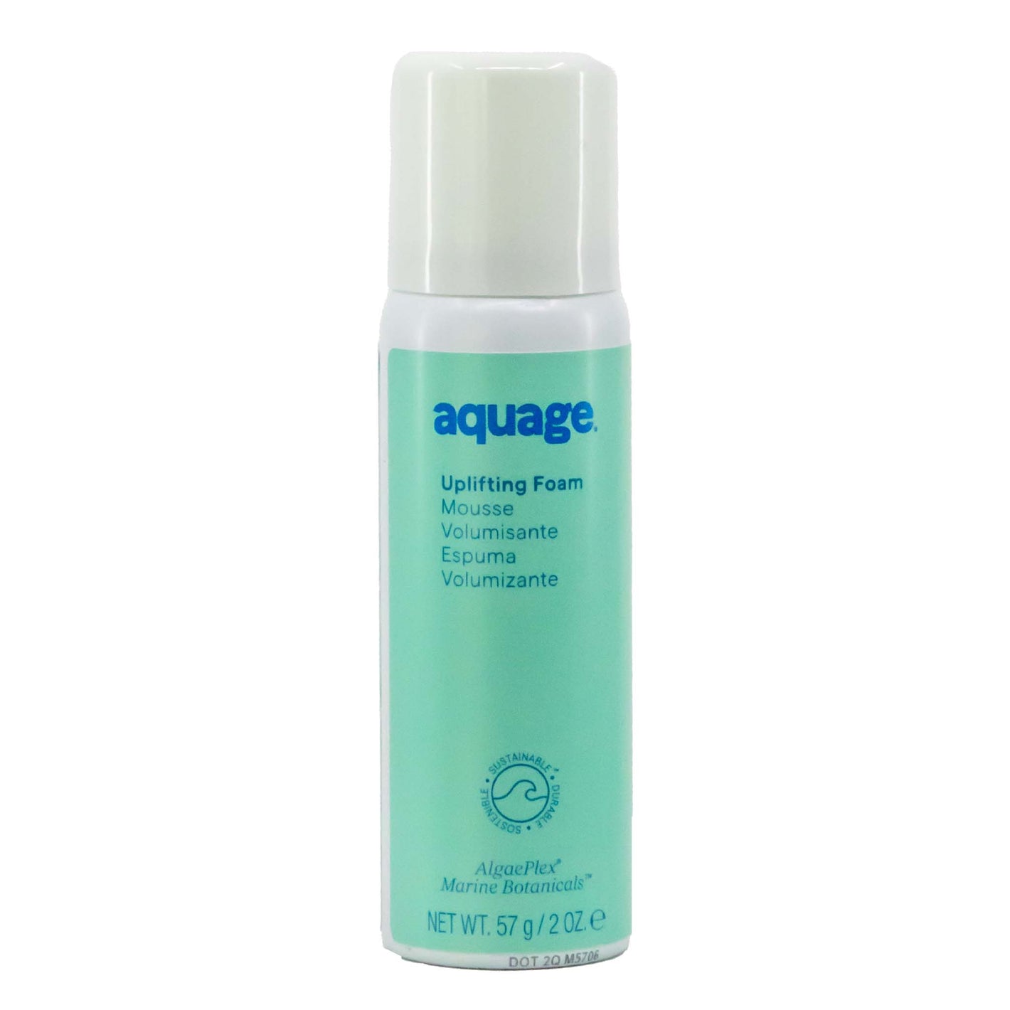 Aquage uplifting foam mousse bottle on a white background