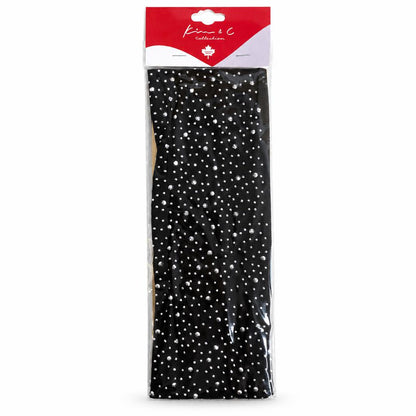 KIM & C Crystal Elastic Twist Headwrap - Black