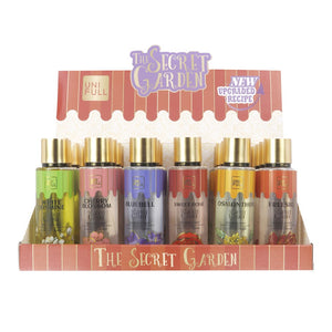UNI FULL The Secret Garden Fragrance Mist Display (250ml, 6 Flavors � 4 Each)