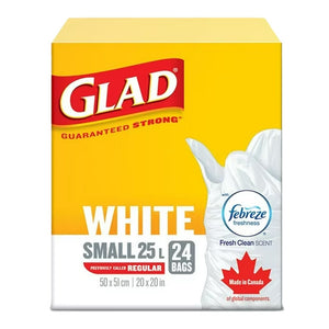 GLAD White Garbage Bag [Small 25L]