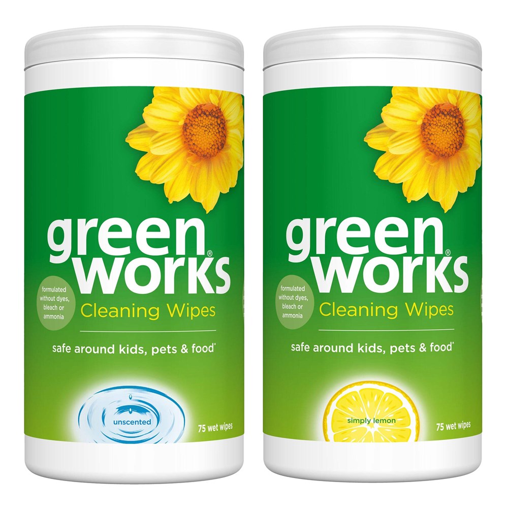 GREEN WORKS Cleaning Wipes (75ct)
