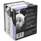 A boxed product labeled GRAMPA'S WRAPP-IT squaring strips, shown at a slight angle on a plain white background. The box is mostly black and white with lavender/purple side panels and printed photos of a person wearing the headband.