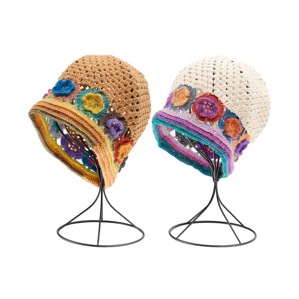 KIM & C Handmade Fashion Floral Net Hat