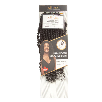 CLIMAX PRE-LOOPED CROCHET BRAID-Tight Coily 14 Inch