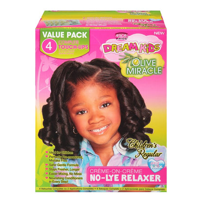 AFRICAN PRIDE Dream Kids Relaxer Kit-4 Touch Up [Regular]