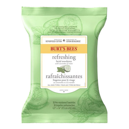 BURT'S BEES Refreshing Facial Towelettes (30ct)