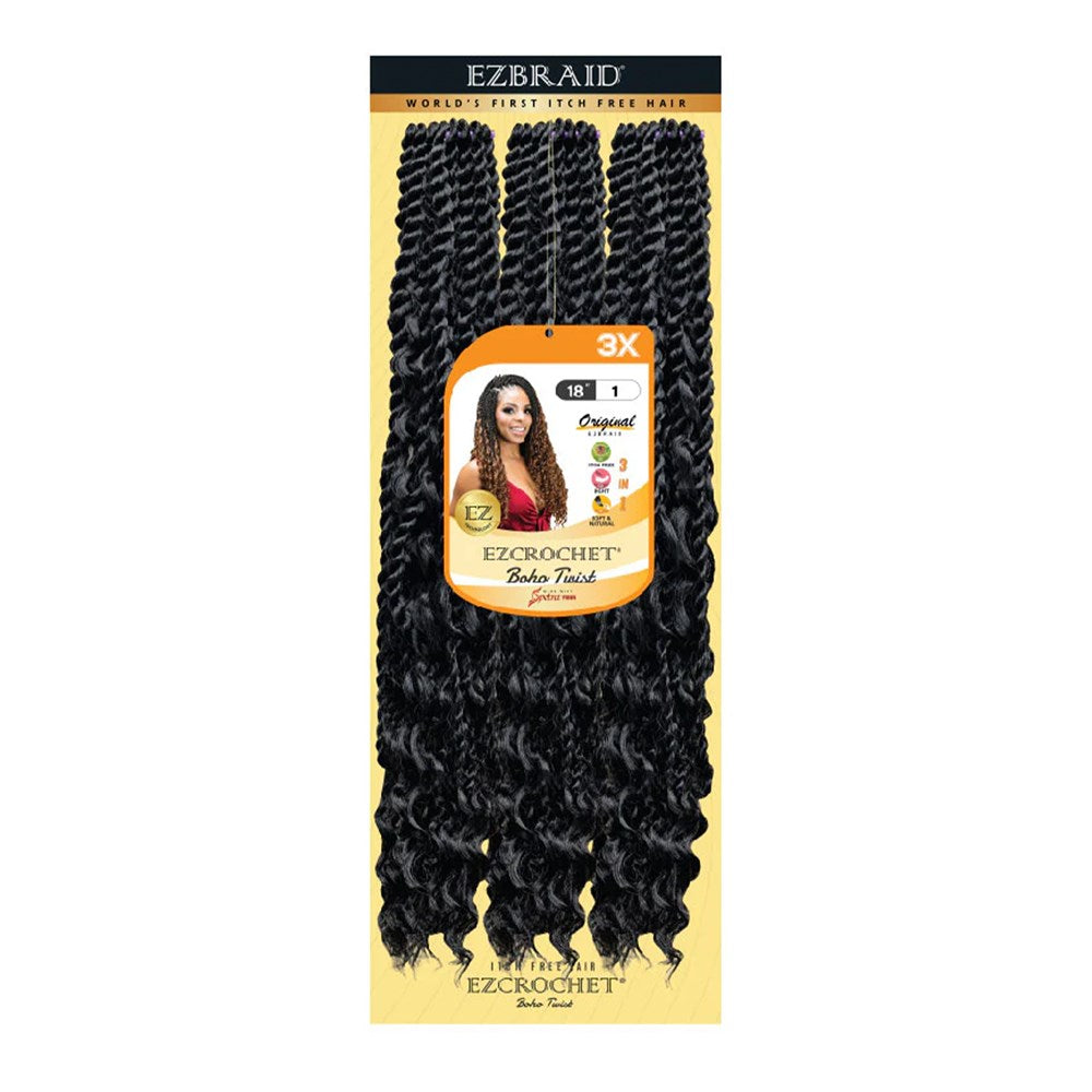 EZBRAID Ezcrochet 3X Boho Twist Braid (18inch)